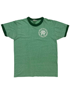 Vintage 70s Montclair State College New Jersey school of conservation green ringer tee (XS/S)