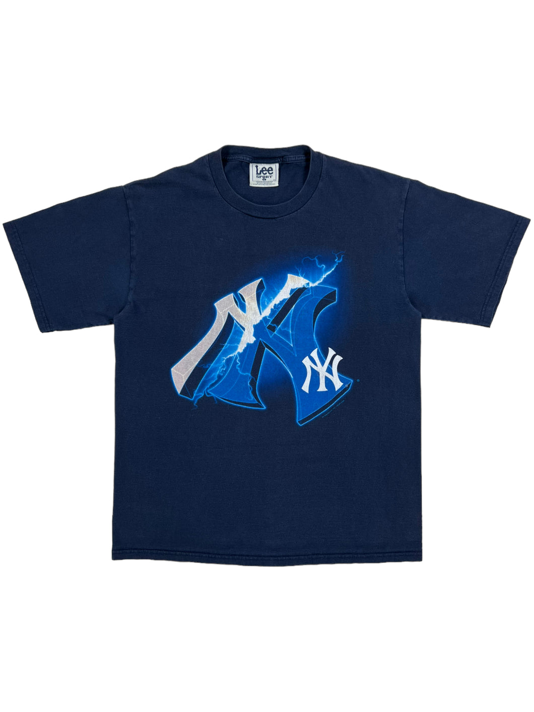 Vintage 2000 Lee New York NY Yankees lightning MLB tee (L)