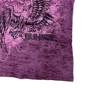 Y2K Harley Davidson Motorcycles women’s V-neck biker tee (L)