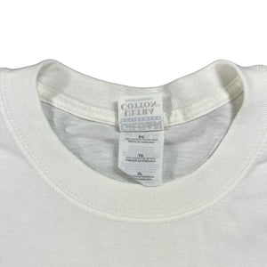 Vintage 2004 nuff’s head The trouble with political jokes is they get elected. text tee
