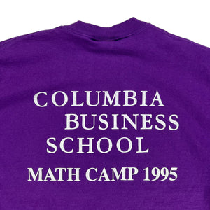 Vintage 1995 Columbia Business School Just D / DX It! math camp tee (L)