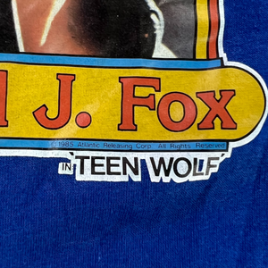 Vintage 1985 Michael J. Fox Teen wolf portrait tee (M)