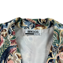 Load image into Gallery viewer, Vintage 90s Briggs New York all over print floral AOP women’s layering shirt jacket (18W)