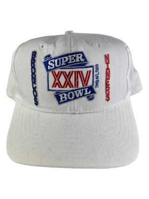 Vintage 90s Super Bowl XXIV Broncos Niners NFL SnapBack