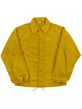 Load image into Gallery viewer, Vintage 70s Swingster Chain stitched “Jan” yellow snap up windbreaker jacket (L)