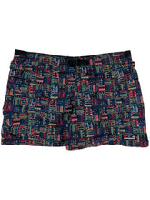 Load image into Gallery viewer, Vintage 90s Patagonia baggies Fitz Roy Wave Belted River all over print AOP board shorts (L)