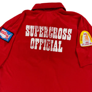 Vintage 80s Champion blue bar Motor Cross BMX Schwinn NBL Super Cross Official jersey shirt (L)