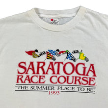 Load image into Gallery viewer, Vintage 1993 Saratoga Race Course “The Summer Place To Be” horse racing tee (L)