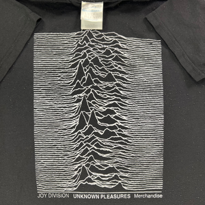 Vintage 90s Joy Division Unknown Pleasures merchandise YOUTH graphic band tee (YL/WS)
