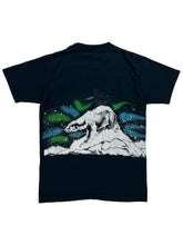 Load image into Gallery viewer, Vintage 80s Polar Bear Northern Lights Sitka, Alaska wrap around all over print tee (M)