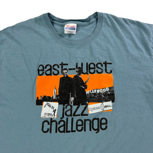 Vintage 2000s Hanes East West Jazz Challenge jazz88 88.3 FM kjazz 88.1 FM radio tee (XL)