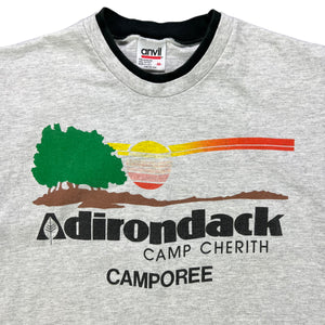 Vintage 90s Anvil Adirondack Camp Cherith double collar tee (S/M)