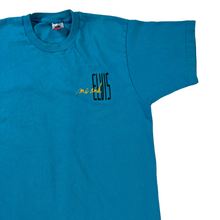 Load image into Gallery viewer, Vintage 90s me and ELVIS aqua single stitch tee (L)