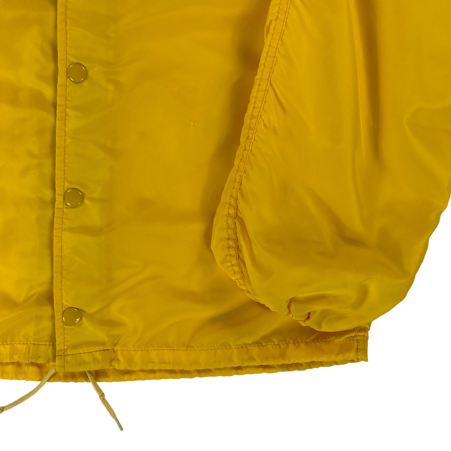 Vintage 70s Swingster Chain stitched “Jan” yellow snap up windbreaker jacket (L)