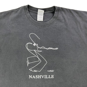 Vintage 2000s Nashville sir shadow faded music tee (XL)