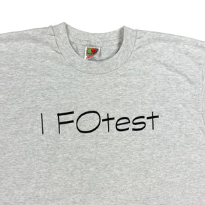 Vintage 2000s I FOtest Fotec OK, what do I do next? Tech tee (XL)