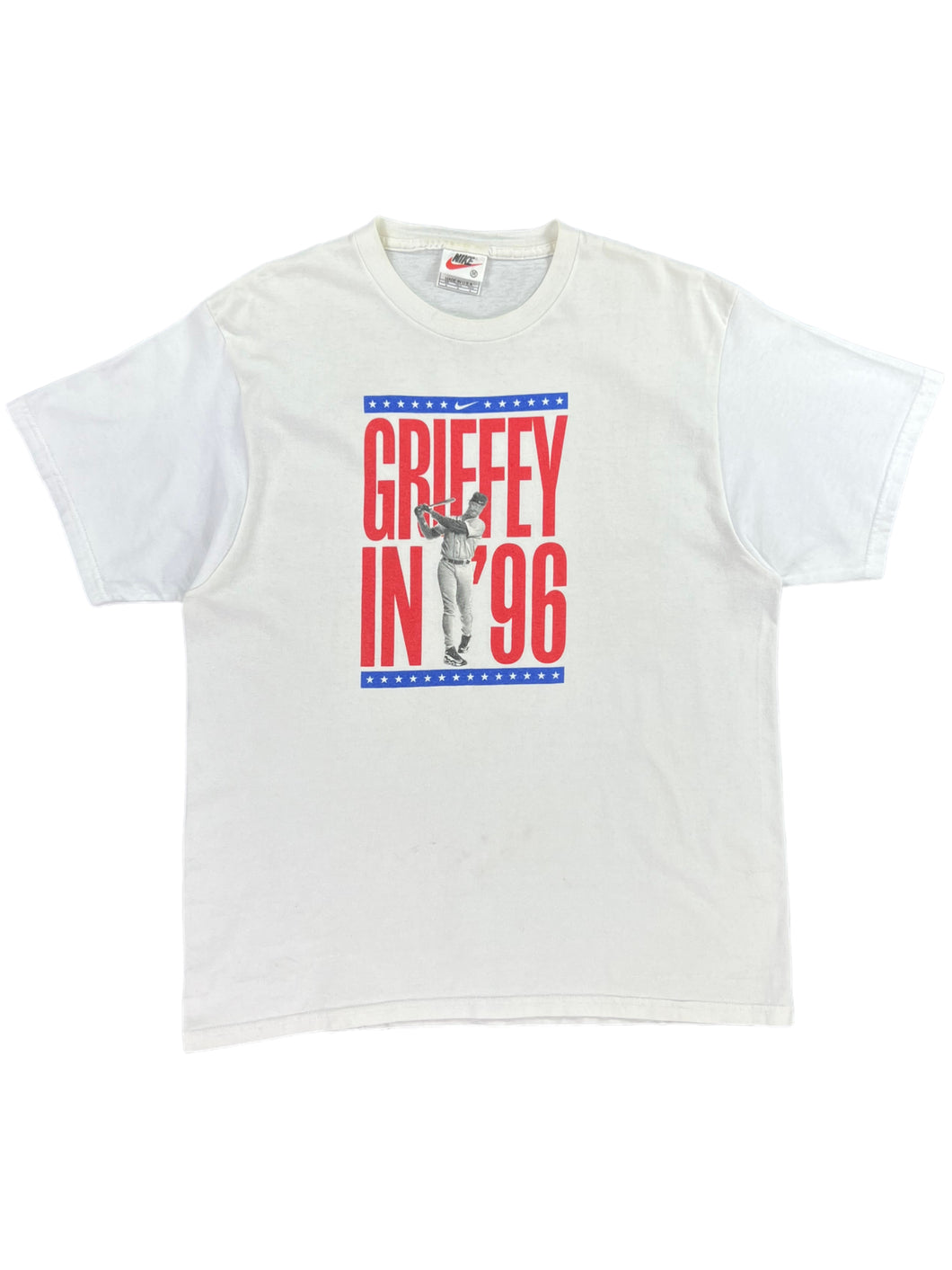 Vintage 1996 Nike Ken Griffey Jr. Griffey in ‘96 political campaign tee (M/L)