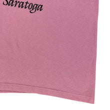 Load image into Gallery viewer, Vintage 80s New Wrinkles at Saratoga pug dog pink pastel tee (S)