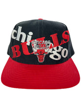 Load image into Gallery viewer, Vintage 90s Logo 7 Chicago Bulls cross spellout NBA SnapBack