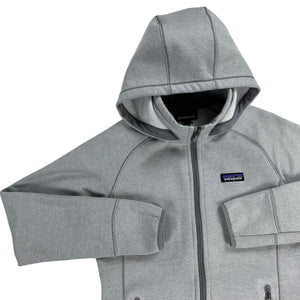 2016 Patagonia full zip womens grey zip up fleece sweatshirt (S)