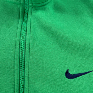 2000s Retro Nike mini swoosh light green zip up sweatshirt (L)