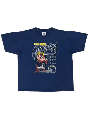 Vintage 1995 San Diego Chargers Taz Tasmanian Devils NFL tee (L)