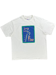 Vintage 1995 Spring Lake Five K 5K running race art tee (L)