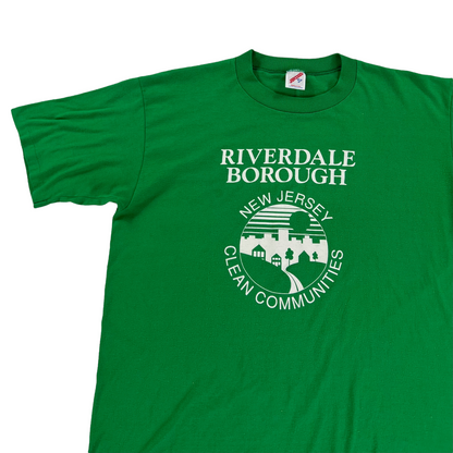 Vintage 80s Riverdale borough New Jersey clean community tee (XL)