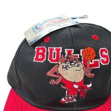 Load image into Gallery viewer, Vintage 1997 Looney Tunes Taz Tasmanian Devil Chicago Bulls NBA YOUTH SnapBack DS NWT