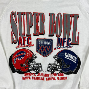 Vintage 1991 New York Giants Buffalo Bills Super Bowl XXV crewneck (L)