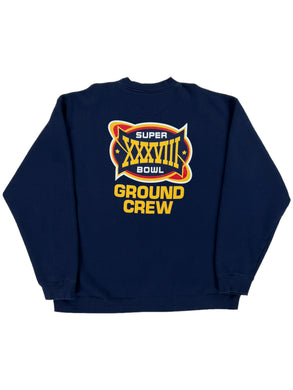 Vintage 2004 Reebok NFL Super Bowl XXXVII GROUND CREW crewneck (XL)
