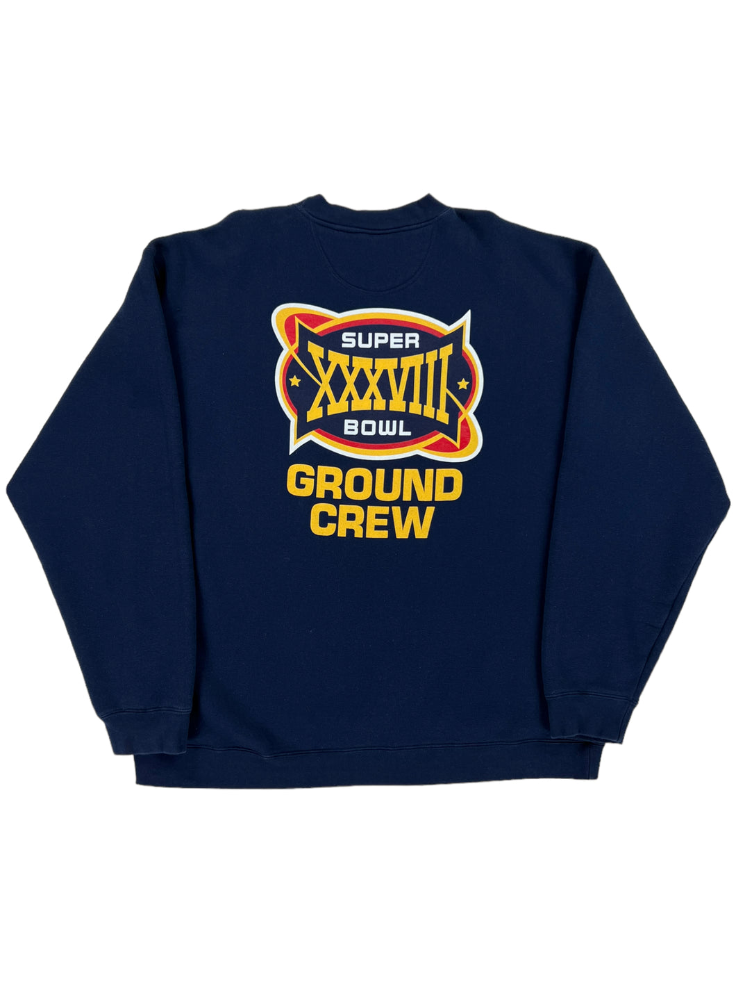 Vintage 2004 Reebok NFL Super Bowl XXXVII GROUND CREW crewneck (XL)