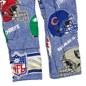 Vintage 1995 Upcycled NFL all over print football pants (L/XL)