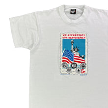 Load image into Gallery viewer, Vintage 1991 Screen Stars Best USPS Statue of Liberty postage stamp tee (XL)