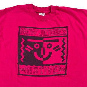 Vintage 90s New Jersey Native smiley face tee (XL)