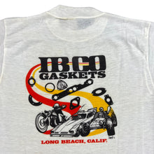 Load image into Gallery viewer, Vintage 1976 IB CO Gaskets engines Long Beach California art car racing tee (M)