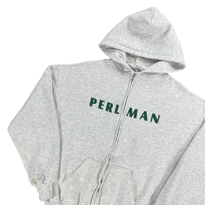 Vintage 2000s Jerzees PERLMAN  Itzhak Perlman violinist full zip hoodie sweatshirt (XL)