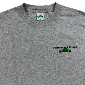 Vintage 2000s Peace Frog soccer graphic tee (L)