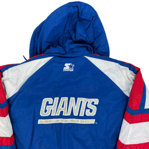 Vintage 90s Starter New York Giants hoodie puffer jacket (L/XL)