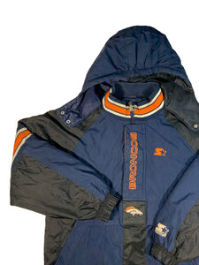 Vintage 90s ProLine Denver Broncos starter pack hood jacket (XL)