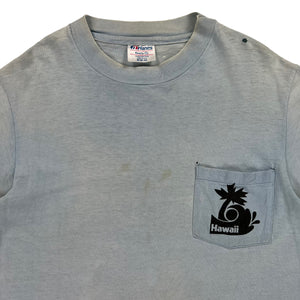 Vintage 80s Hanes Ski Muana Kea Hawaii faded pocket tee (M)