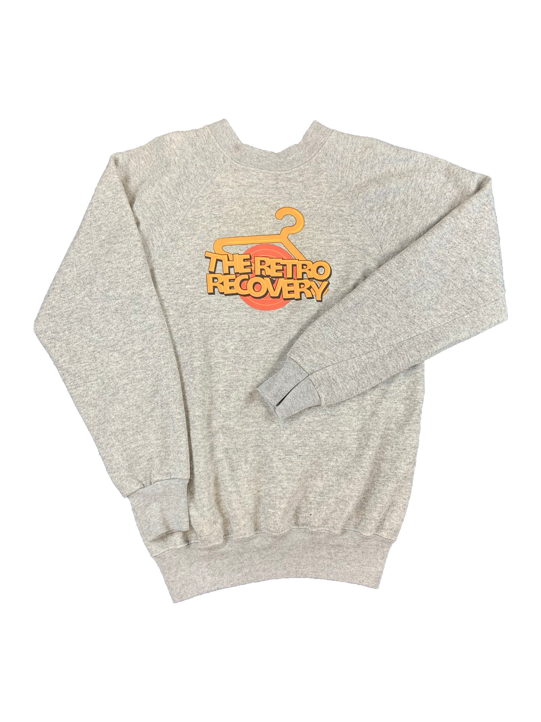 Vintage Upcycled The Retro Recovery logo hanes crewneck (M)