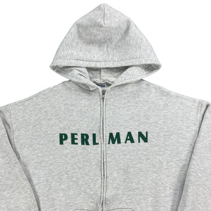 Vintage 2000s Jerzees PERLMAN  Itzhak Perlman violinist full zip hoodie sweatshirt (XL)