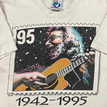 Load image into Gallery viewer, Vintage 1995 Liquid Blue Jerry Garcia memorial Grateful Dead tee (XL)
