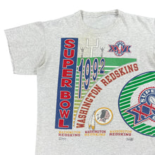 Load image into Gallery viewer, Vintage 1992 Salem Washington Redskins Super Bowl champs AOP tee (L/XL)
