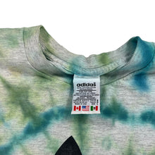 Load image into Gallery viewer, Vintage 90s Adidas trefoil logo tie dye tee (L)