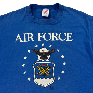 Vintage 90s Jerzees  Air Force seal graphic tee (L)
