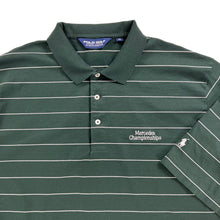 Load image into Gallery viewer, Vintage 90s Polo Ralph Lauren Golf Mercedes Championship striped polo shirt (XL)