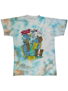 Vintage 90s New York City tech tie dye tee (L)