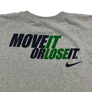 Vintage 2000s Nike Athletics move it or lose it YOUTH tee (YL)